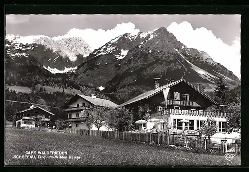 AK Scheffau, Cafe Waldfrieden am Wilden Kaiser