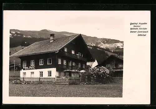 AK Vorder-Lanersbach /Zillertal, Gasthof Kapeller von Wilhelm Kirchler