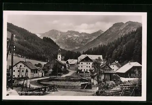 AK Tweng /Radstädter-Tauern, Ortspartie mit Gasthaus