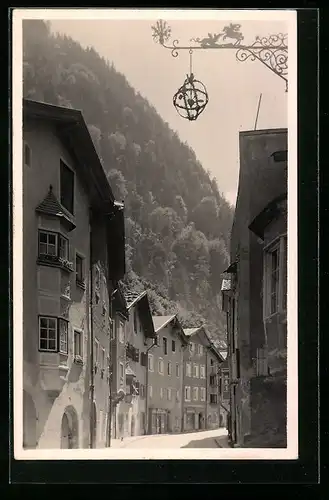 Foto-AK Rattenberg am Inn, Strassenpartie mit Gasthaus