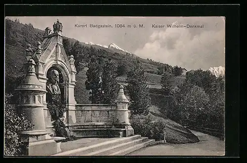 AK Badgastein, Kaiser Wilhelm-Denkmal