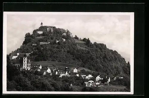 AK Riegersburg, Ortsansicht mit Burg