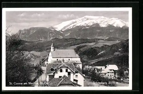 AK St. Corona /Wechsel, Teilansicht aus der Vogelschau