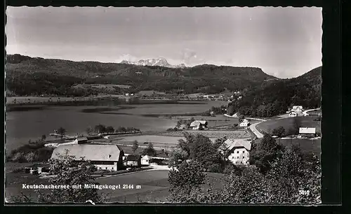 AK Keutschachersee, Ort am See mit Mittagskogel