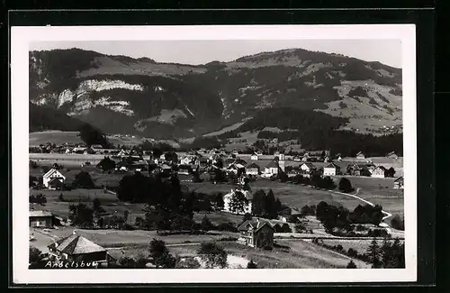 AK Andelsbuch, Ortsansicht mit Umgebung