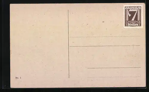 AK Grein a. d. Donau, Ortspartie mit Ruderbooten im Wasser