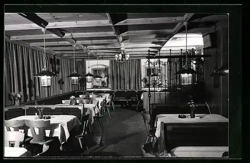 AK Scheffau, Innenansicht Gasthof Maikircher