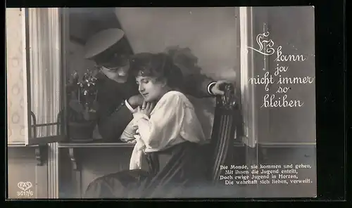 Foto-AK EAS Nr. 3017 /6: Ich kann ja nicht immer so bleiben