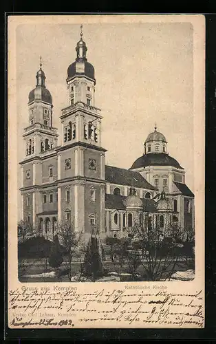 AK Kempten, Blick auf die Katholische Kirche