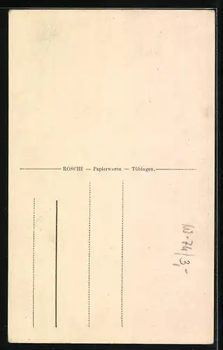 AK Tübingen, Malerwinkel mit Sternwarte