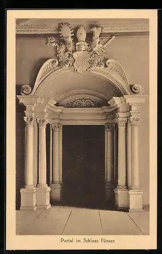 AK Füssen, Portal im Schloss Füssen