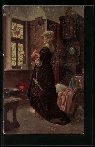 Ölgemälde-Imitations-AK Degi Nr. 712: Mein einzig Glück, Mutter mit Baby