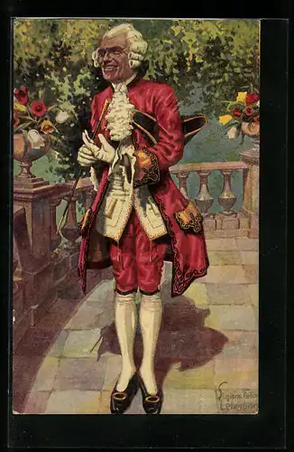 Ölgemälde-Imitations-AK Degi Nr. 1045: Der Kavalier