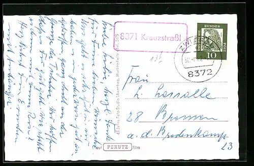 AK Landpoststempel Kreuzstrassl