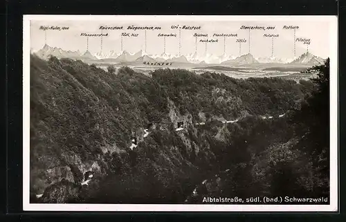 AK Landpoststempel 17b Hohenfels über Waldshut