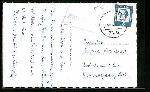 AK Landpoststempel 7261 Zavelstein