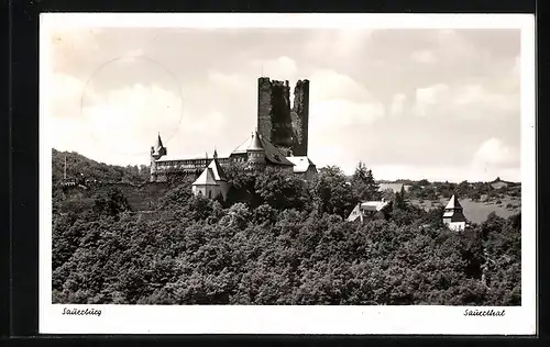 AK Landpoststempel 16 Sauerthal über Rüdesheim (Rhein)