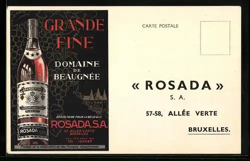 AK Reklame für Rosada-Wein
