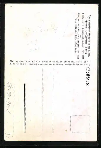 Künstler-AK Anton Hoffmann - München: Hist. Uniformen des bayer. 2. Chevauleger-Reg. Taxis, Dragoner & Cuirassier