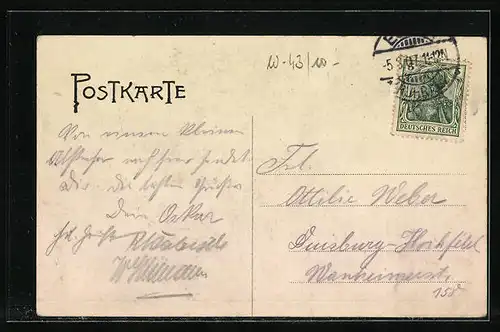 AK Essen-Ruhr, Hotel Adler-Restaurant, Innenansicht