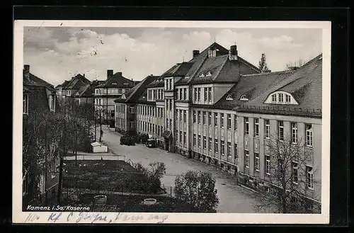 AK Kamenz i. Sa., Blick auf Kaserne