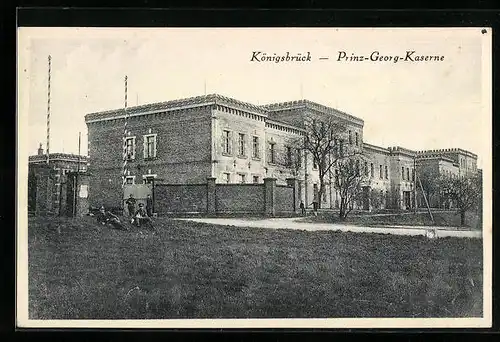 AK Königsbrück, Ansicht von Prinz-Georg-Kaserne