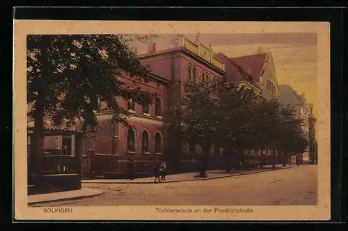 AK Solingen, Töchterschule an der Friedrichstrasse