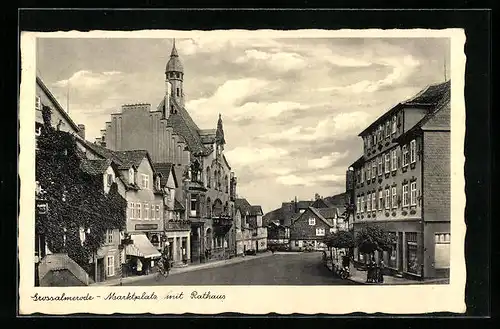 AK Grossalmerode, Marktplatz mit Rathaus