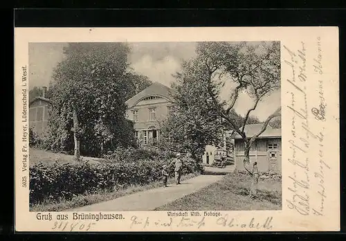 AK Brüninghausen, Gasthaus Wilhelm Hohage