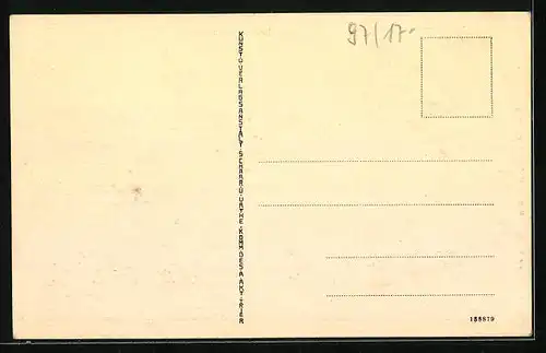 AK Auerbach i. V., Schulstrasse mit Kirchturmspitze