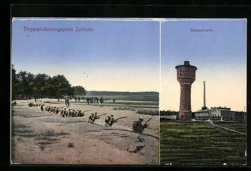 AK Zeithain, Truppenübungsplatz mit Wasserwerk