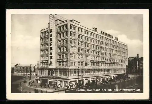 AK Berlin, Kaufhaus der HO am Alexanderplatz