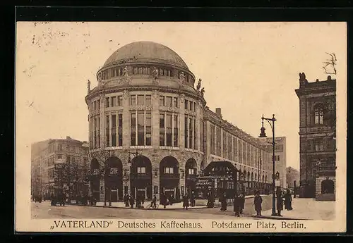 AK Berlin, Potsdamer Platz, Deutsches Kaffeehaus Vaterland