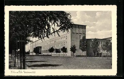 AK Köln-Lindenthal, Blick auf die Universität