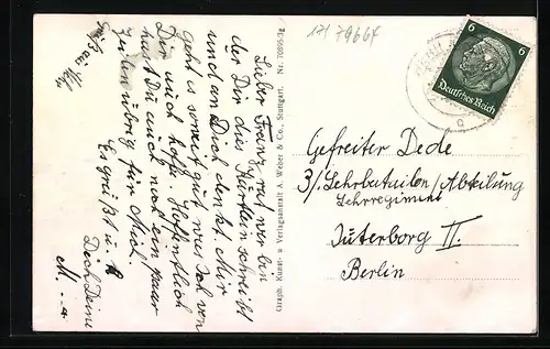 AK Wehr /Baden, Bahnhofplatz mit Strassenpartie