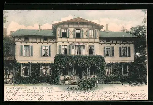 AK Blankenburg i. Th., Villa Emilia