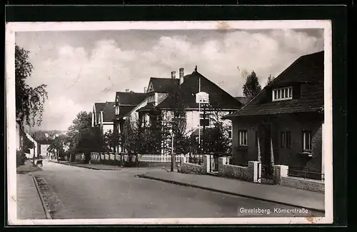 AK Gevelsberg, Körnerstrasse mit Häusern