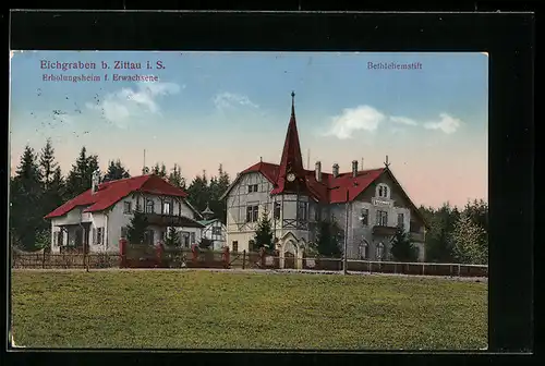 AK Eichgraben b. Zittau i. S., Erholungsheim f. Erwachsene, Bethlehemstift