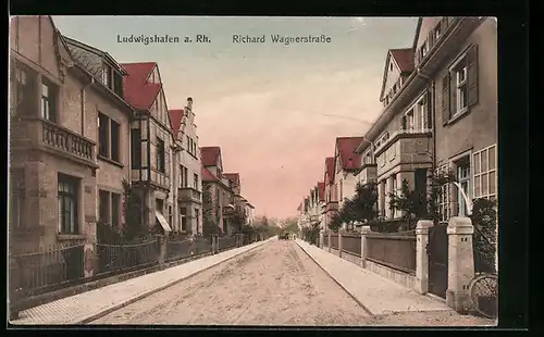 AK Ludwigshafen /Rh., Richard Wagnerstrasse, Villen