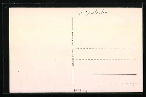 AK Marburg, Haus der Burschenschaft Arminia mit Umgebung