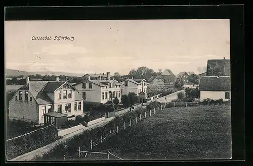 AK Scharbeutz /Ostsee, Villen mit Strasse und Umgebung aus der Vogelschau