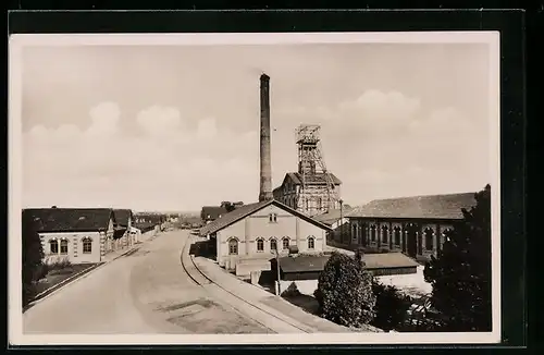 AK Kochendorf, Steinsalzwerk, Schacht König Wilhelm II., Gesamtansicht