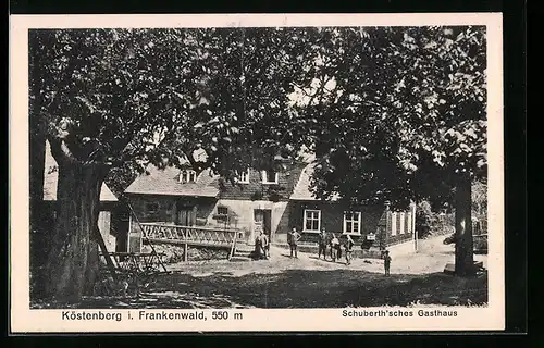 AK Köstenberg i. Frankenwald, Gasthaus Schuberth