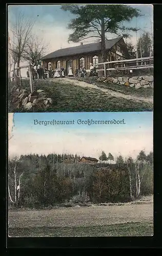 AK Grosshennersdorf, Bergrestaurant, Ortspartie