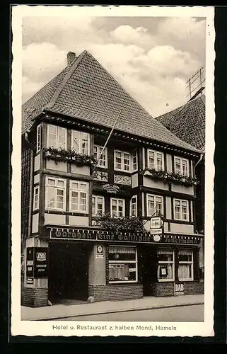 AK Hameln, Hotel und Restarant zum halben Mond