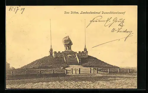 AK Dusenddüwelswarf, das Dithm. Landesdenkmal