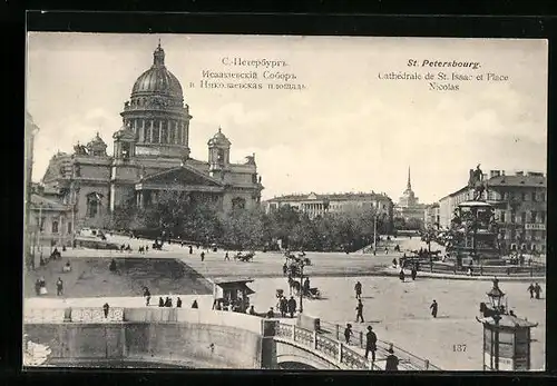 AK St.-Pétersbourg, Cathedrale de St. Isaac et Place Nicolas