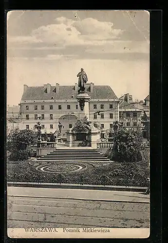 AK Warszawa, Pomnik Mickiewicza
