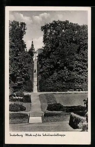AK Insterburg, Blick auf die Schützentaltreppe