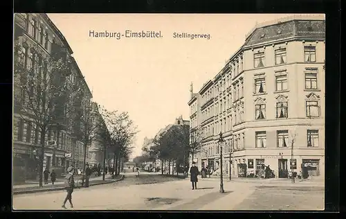 AK Hamburg-Eimsbüttel, Partie am Stellingerweg